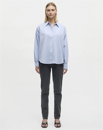 Mads Nørgaard - Prime Poplin Crelly Skjorte - Eventide